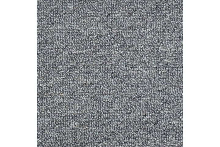 Trappetrinnstepper 15 stk lysegrå og blå 65x24x4 cm - Grå - Tekstiler & tepper - Teppe & matte - Spesialmatte - Trappetrinnstepper