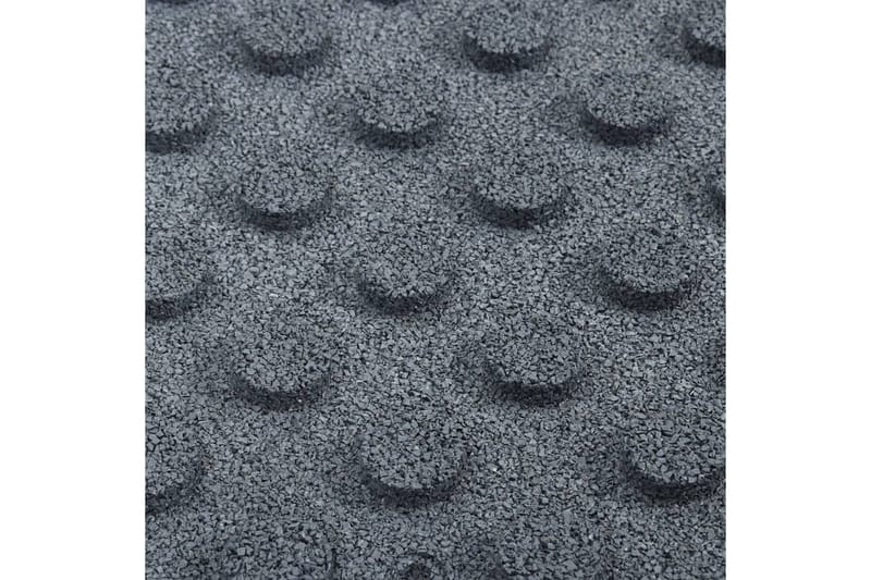Fallunderlag 12 stk gummi 50x50x3 cm grå - Grå - Tekstiler & tepper - Teppe & matte - Spesialmatte - Treningsmatte