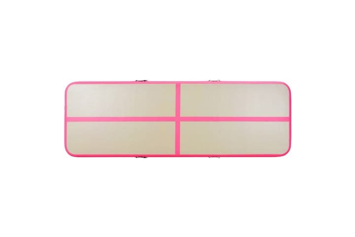 Oppblåsbar gymnastikkmatte med pumpe 300x100x10 cm PVC rosa - Rosa - Tekstiler & tepper - Teppe & matte - Spesialmatte - Treningsmatte