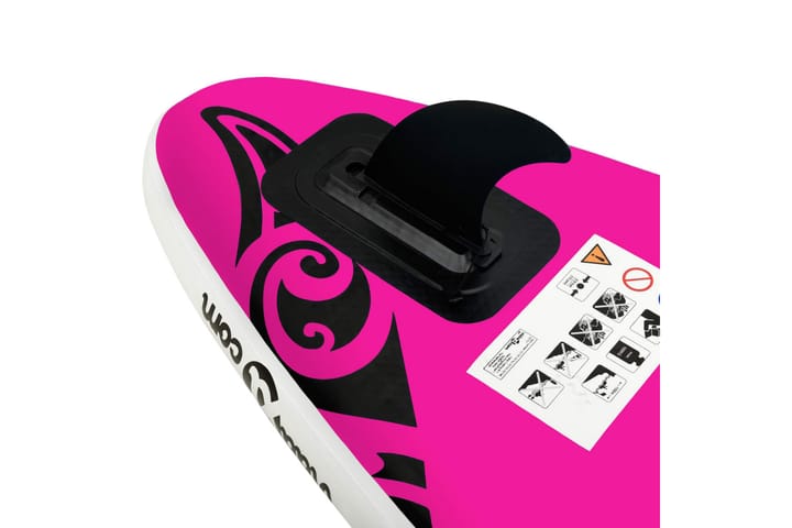 Oppblåsbart padlebrettsett 305x76x15 cm rosa - Rosa - Tekstiler & tepper - Teppe & matte - Spesialmatte - Treningsmatte