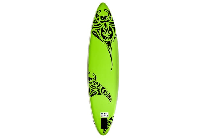Oppblåsbart padlebrettsett 366x76x15 cm grønn - grønn - Tekstiler & tepper - Teppe & matte - Spesialmatte - Treningsmatte