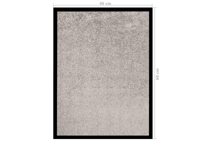 Dørmatte grå 40x60 cm - Grå - Tekstiler & tepper - Teppe & matte - Utendørs tepper - Dørmatte og entrématte