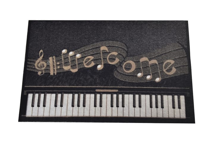 Dørmatte Piyano 45x70 cm - Flerfarget - Tekstiler & tepper - Teppe & matte - Utendørs tepper