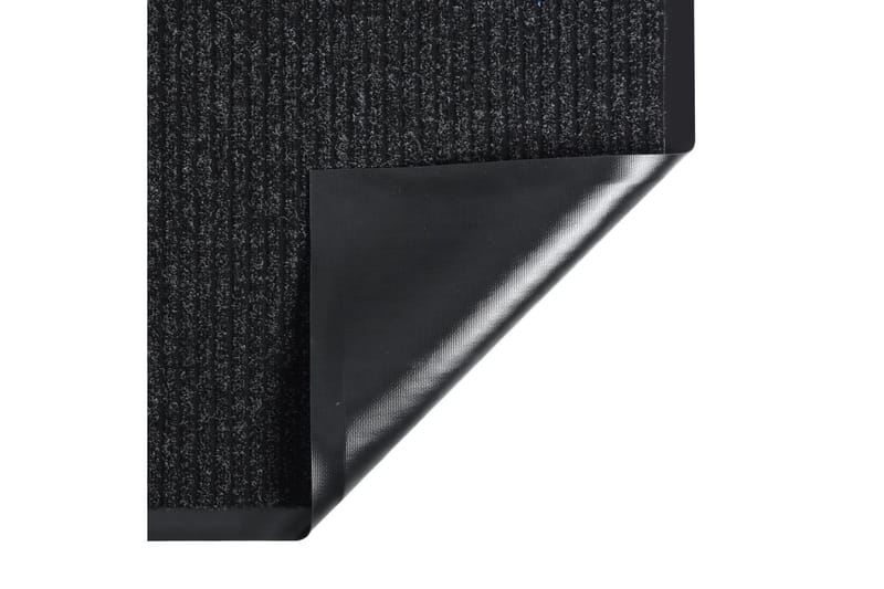 Dørmatte stripet antrasitt 40x60 cm - Antrasittgrå - Tekstiler & tepper - Teppe & matte - Utendørs tepper - Dørmatte og entrématte