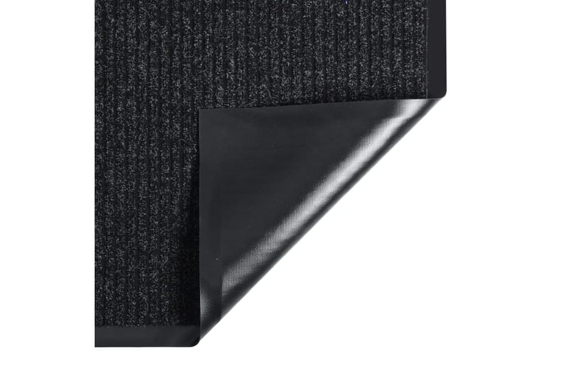 Dørmatte stripet antrasitt 60x80 cm - Antrasittgrå - Tekstiler & tepper - Teppe & matte - Utendørs tepper - Dørmatte og entrématte