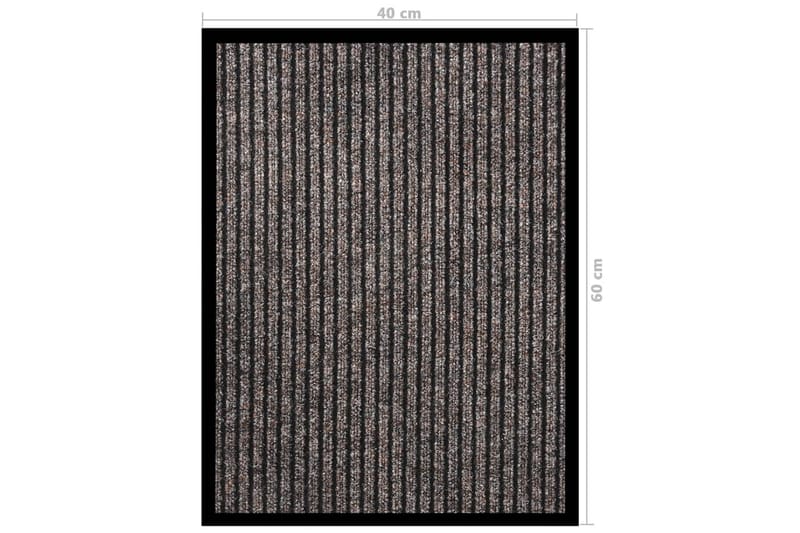 Dørmatte stripet beige 40x60 cm - Beige - Tekstiler & tepper - Teppe & matte - Utendørs tepper - Dørmatte og entrématte