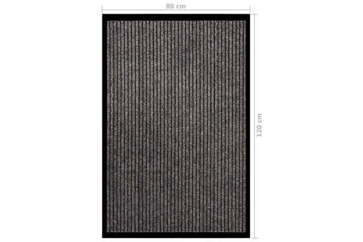 Dørmatte stripet beige 80x120 cm - Beige - Tekstiler & tepper - Teppe & matte - Utendørs tepper - Dørmatte og entrématte