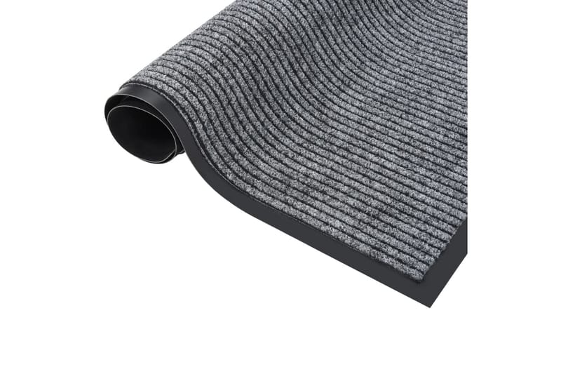 Dørmatte stripet grå 60x80 cm - Grå - Tekstiler & tepper - Teppe & matte - Utendørs tepper - Dørmatte og entrématte