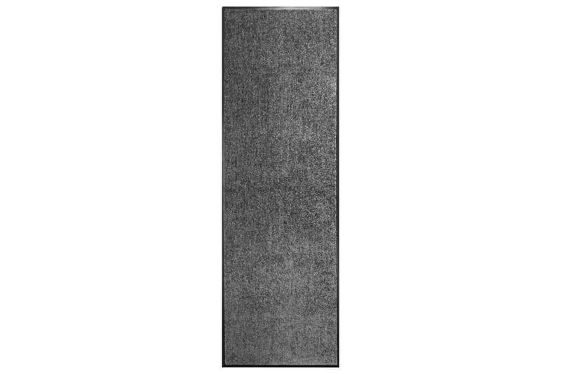 Dørmatte vaskbar antrasitt 60x180 cm - Antrasittgrå - Tekstiler & tepper - Teppe & matte - Utendørs tepper - Dørmatte og entrématte