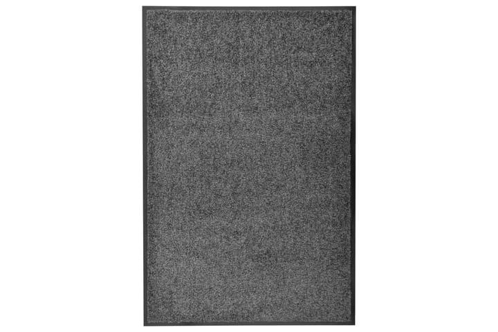 Dørmatte vaskbar antrasitt 60x90 cm - Antrasittgrå - Tekstiler & tepper - Teppe & matte - Utendørs tepper - Dørmatte og entrématte