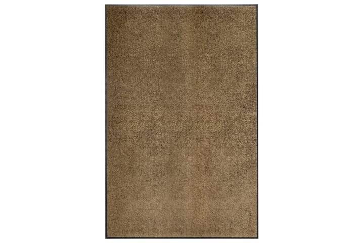 Dørmatte vaskbar brun 120x180 cm - Brun - Tekstiler & tepper - Teppe & matte - Utendørs tepper - Dørmatte og entrématte