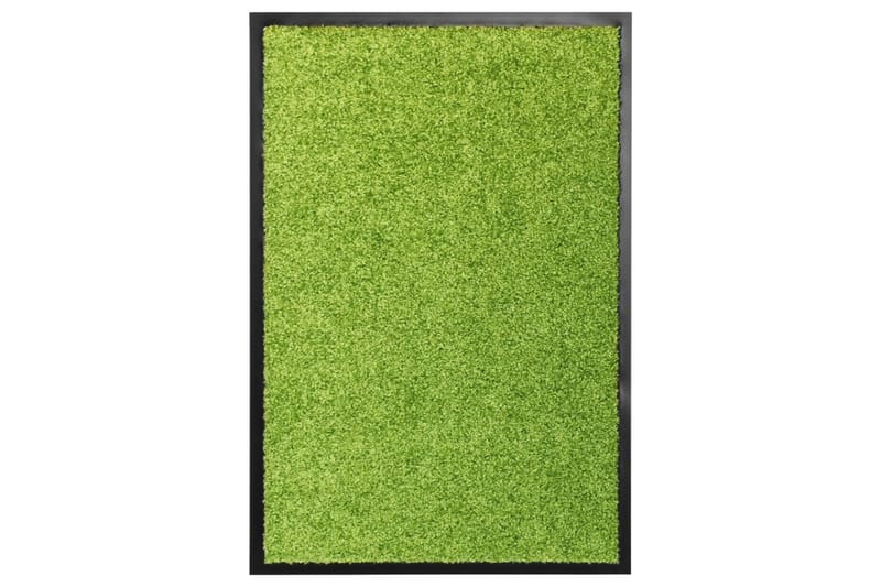 Dørmatte vaskbar grønn 40x60 cm - grønn - Tekstiler & tepper - Teppe & matte - Utendørs tepper - Dørmatte og entrématte