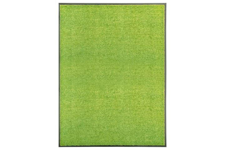 Dørmatte vaskbar grønn 90x120 cm - grønn - Tekstiler & tepper - Teppe & matte - Utendørs tepper - Dørmatte og entrématte