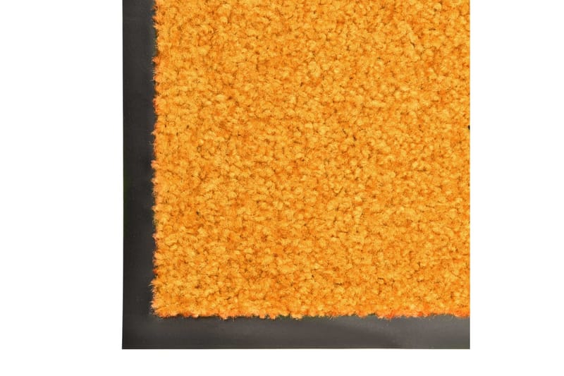 Dørmatte vaskbar oransje 120x180 cm - Oransj - Tekstiler & tepper - Teppe & matte - Utendørs tepper - Dørmatte og entrématte