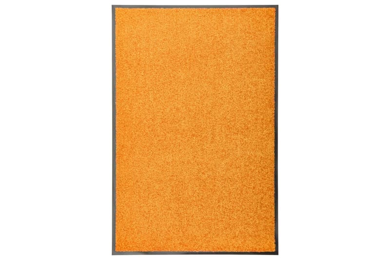Dørmatte vaskbar oransje 60x90 cm - Oransj - Tekstiler & tepper - Teppe & matte - Utendørs tepper - Dørmatte og entrématte