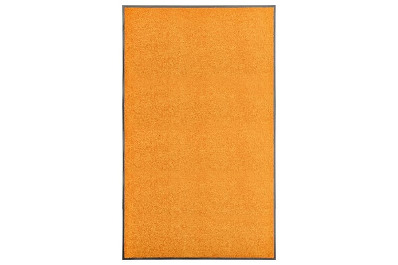 Dørmatte vaskbar oransje 90x150 cm - Oransj - Tekstiler & tepper - Teppe & matte - Utendørs tepper - Dørmatte og entrématte