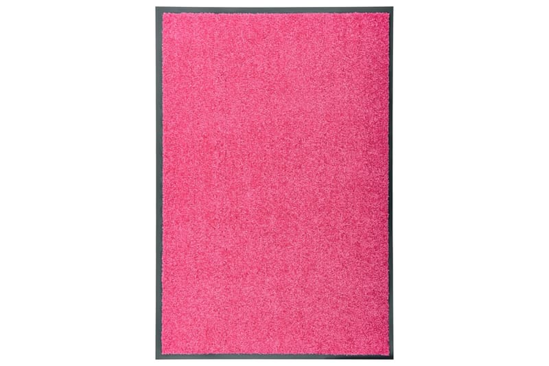 Dørmatte vaskbar rosa 60x90 cm - Rosa - Tekstiler & tepper - Teppe & matte - Utendørs tepper - Dørmatte og entrématte