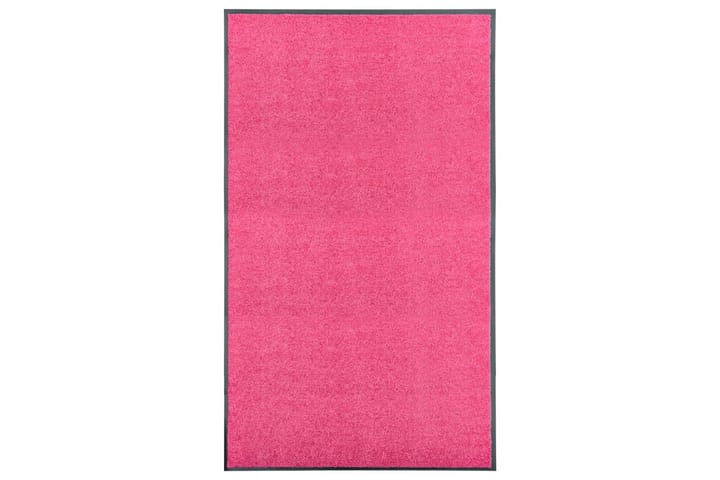 Dørmatte vaskbar rosa 90x150 cm - Rosa - Tekstiler & tepper - Teppe & matte - Utendørs tepper - Dørmatte og entrématte