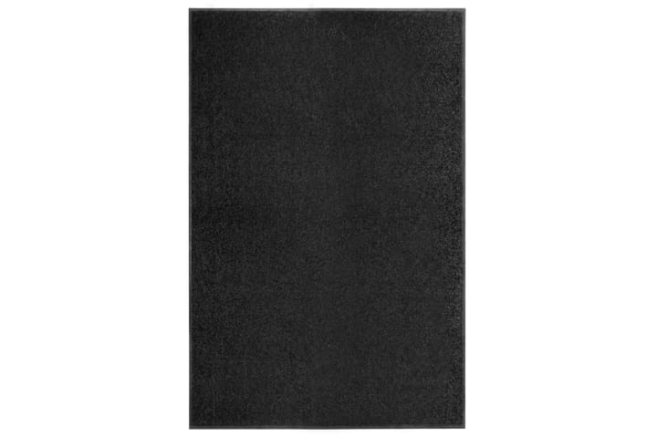 Dørmatte vaskbar svart 120x180 cm - Svart - Tekstiler & tepper - Teppe & matte - Utendørs tepper - Dørmatte og entrématte