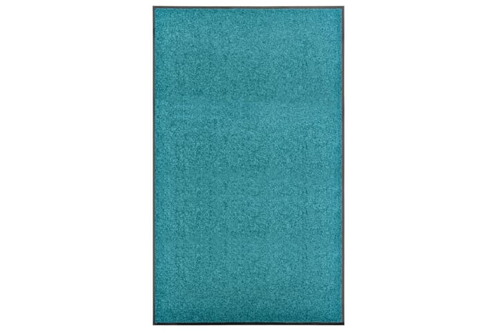 Dørmatte vaskbar turkis 90x150 cm - Blå - Tekstiler & tepper - Teppe & matte - Utendørs tepper
