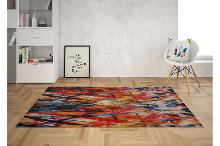 Inngangsmatte Ansley 80x200 cm - Flerfarget - Tekstiler & tepper - Teppe & matte - Utendørs tepper - Dørmatte og entrématte