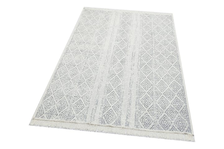 Inngangsmatte Caleban 80x150 cm - Grå/Hvit/Bomull - Tekstiler & tepper - Teppe & matte - Utendørs tepper - Dørmatte og entrématte