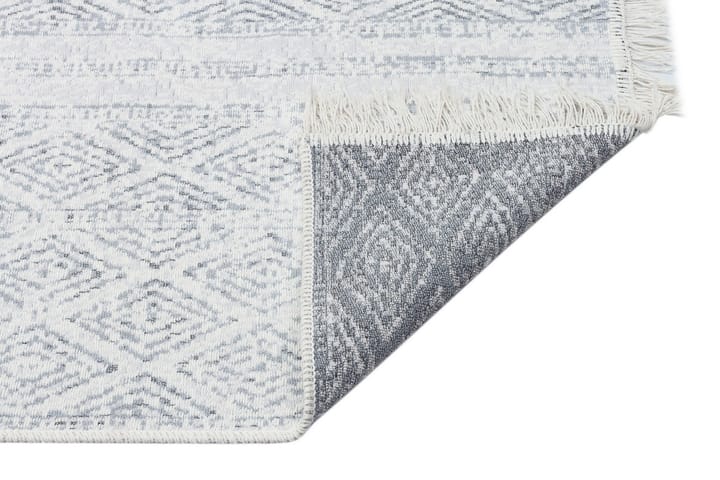 Inngangsmatte Caleban 80x150 cm - Grå/Hvit/Bomull - Tekstiler & tepper - Teppe & matte - Utendørs tepper - Dørmatte og entrématte