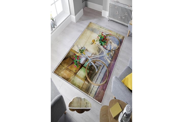 Inngangsmatte Tenzile 80x200 cm - Flerfarget - Tekstiler & tepper - Teppe & matte - Utendørs tepper - Dørmatte og entrématte