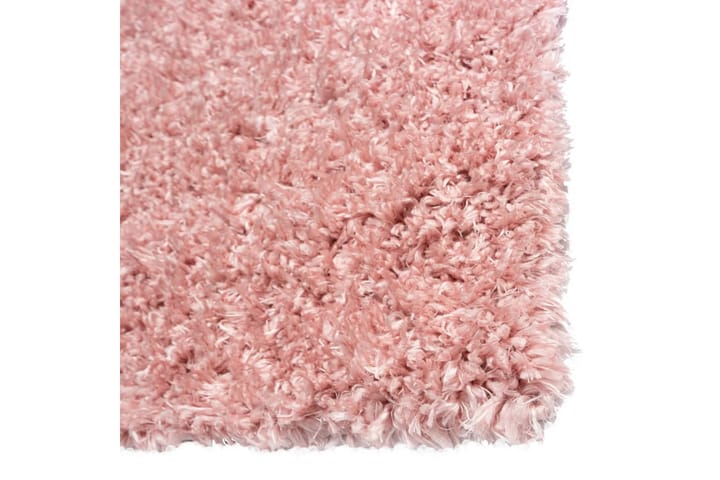 Flossteppe med høy luv rosa 160x230 cm 50 mm - Rosa - Hagemøbler & utemiljø - Balkong & terrasse - Balkonggulv - Plastmatte balkong