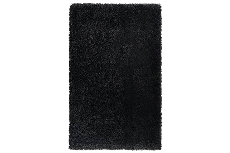 Flossteppe med høy luv svart 200x290 cm 50 mm - Svart - Tekstiler & tepper - Teppe & matte - Utendørs tepper - Plasttepper