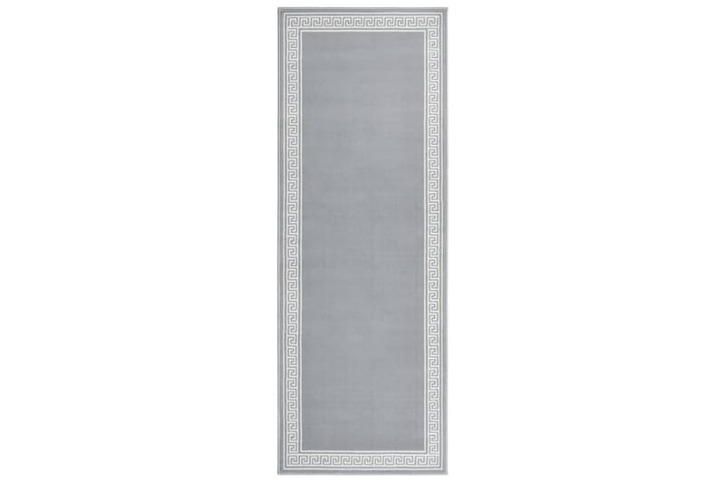 Gulvteppe BFC grå med motiv 80x200 cm - Grå - Tekstiler & tepper - Teppe & matte - Utendørs tepper - Plasttepper