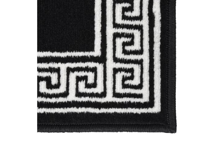 Gulvteppe BFC svart med motiv 80x200 cm - Svart - Tekstiler & tepper - Teppe & matte - Utendørs tepper - Plasttepper