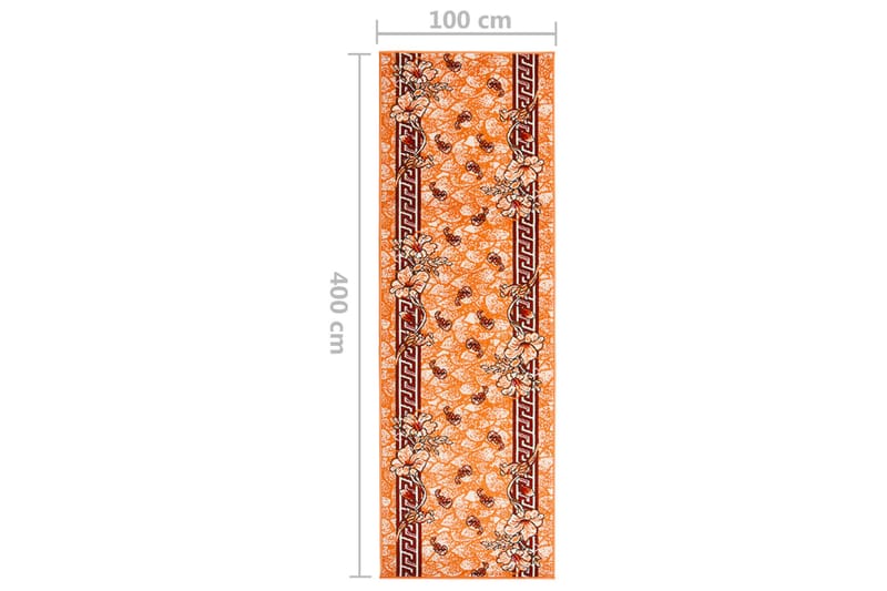 Gulvteppe BFC terrakotta 100x400 cm - Hvit - Tekstiler & tepper - Teppe & matte - Utendørs tepper - Plasttepper
