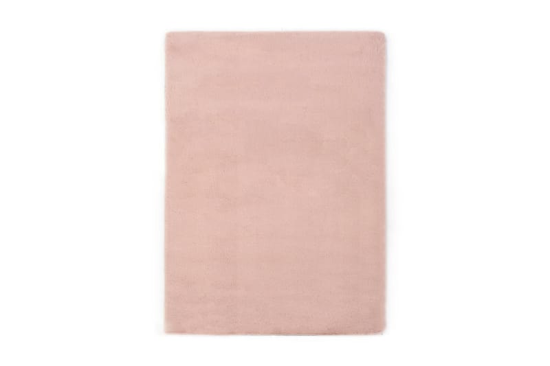 Teppe 120x160 cm kunstig kaninskinn gammelrosa - Rosa - Tekstiler & tepper - Teppe & matte - Utendørs tepper - Plasttepper