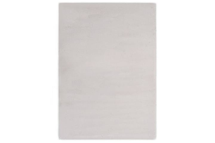 Teppe 140x200 cm kunstig kaninskinn grå - Grå - Tekstiler & tepper - Teppe & matte - Utendørs tepper - Plasttepper