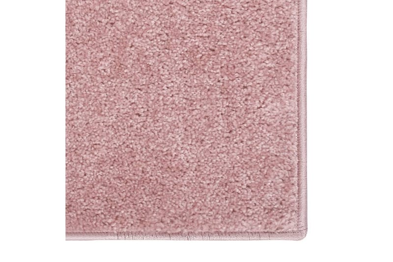 Teppe med kort luv 120x170 cm rosa - Rosa - Tekstiler & tepper - Teppe & matte - Utendørs tepper - Plasttepper