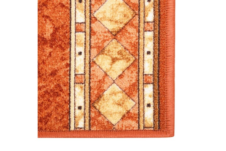 Teppeløper 80x300 cm sklisikker terrakotta - Brun - Tekstiler & tepper - Teppe & matte - Utendørs tepper - Plasttepper