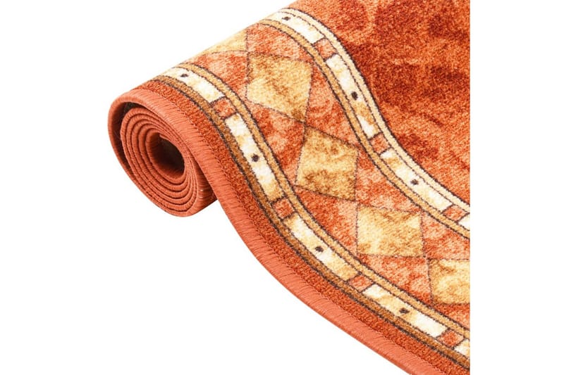 Teppeløper 80x300 cm sklisikker terrakotta - Brun - Tekstiler & tepper - Teppe & matte - Utendørs tepper - Plasttepper