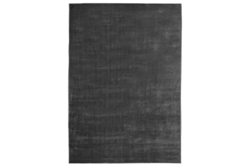 Vaskbart og sammenleggbart teppe 140x200 cm polyester - Antrasittgrå - Tekstiler & tepper - Teppe & matte - Utendørs tepper - Plasttepper