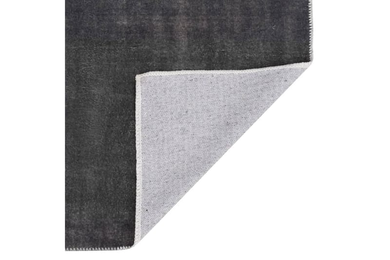 Vaskbart og sammenleggbart teppe 140x200 cm polyester - Antrasittgrå - Tekstiler & tepper - Teppe & matte - Utendørs tepper - Plasttepper