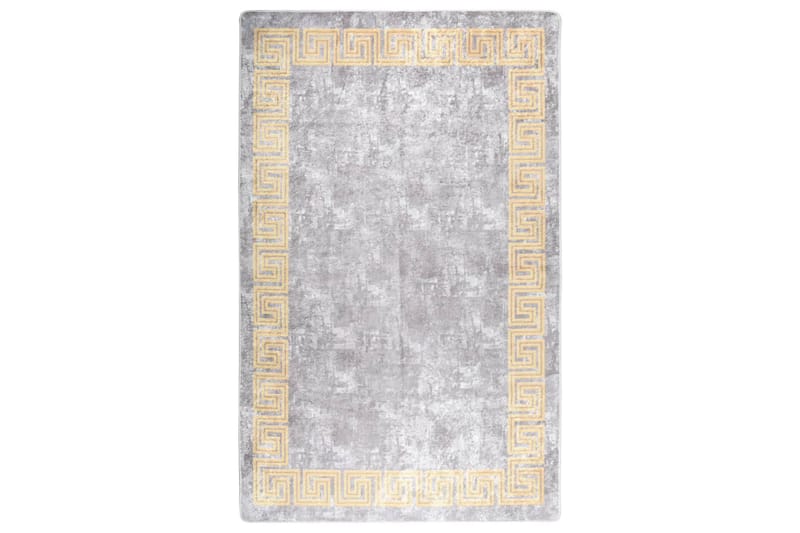 Vaskbart teppe 80x150 cm grå sklisikker - Grå - Tekstiler & tepper - Teppe & matte - Utendørs tepper