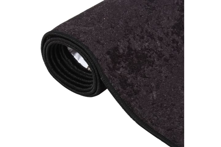 Vaskbart teppe 80x300 cm antrasitt sklisikker - Antrasittgrå - Tekstiler & tepper - Teppe & matte - Utendørs tepper - Plasttepper