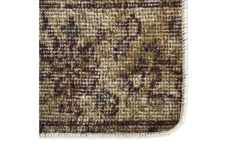 Vaskbart teppe med lappemønster 80x150 cm sklisikker - Flerfarget - Tekstiler & tepper - Teppe & matte - Utendørs tepper - Plasttepper