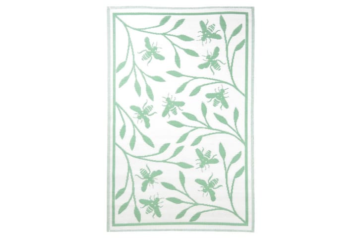 Esschert Design Utendørs teppe 182x122 cm biemønster - grønn - Tekstiler & tepper - Teppe & matte - Utendørs tepper