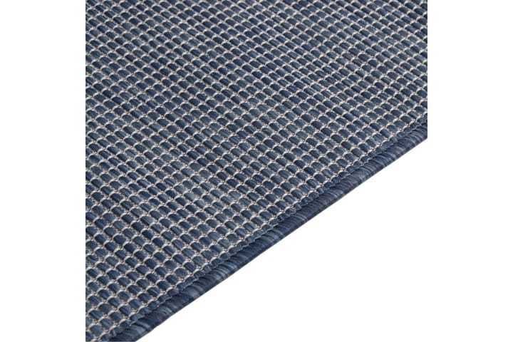 Utendørs flatvevd teppe 80x250 cm blå - Blå - Tekstiler & tepper - Teppe & matte - Utendørs tepper