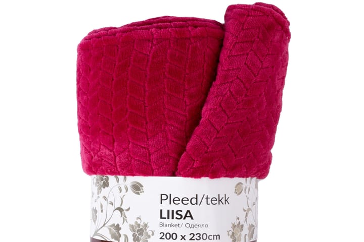 Viltti Liisa XL 200x230 cm Bringbær Rød - Tekstiler & tepper - Tepper & pledd